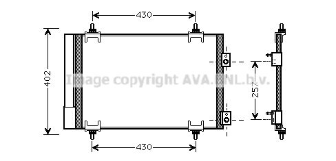 AVA QUALITY COOLING Kondensaator,kliimaseade CN5283D